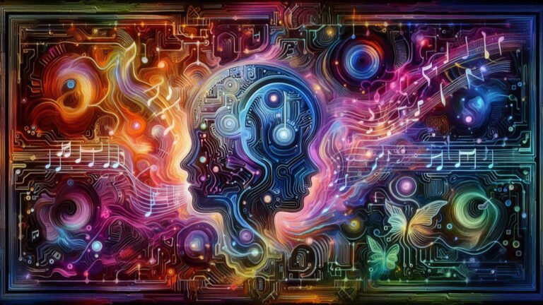 A musical tapestry reflecting AI/Human symbiosis.